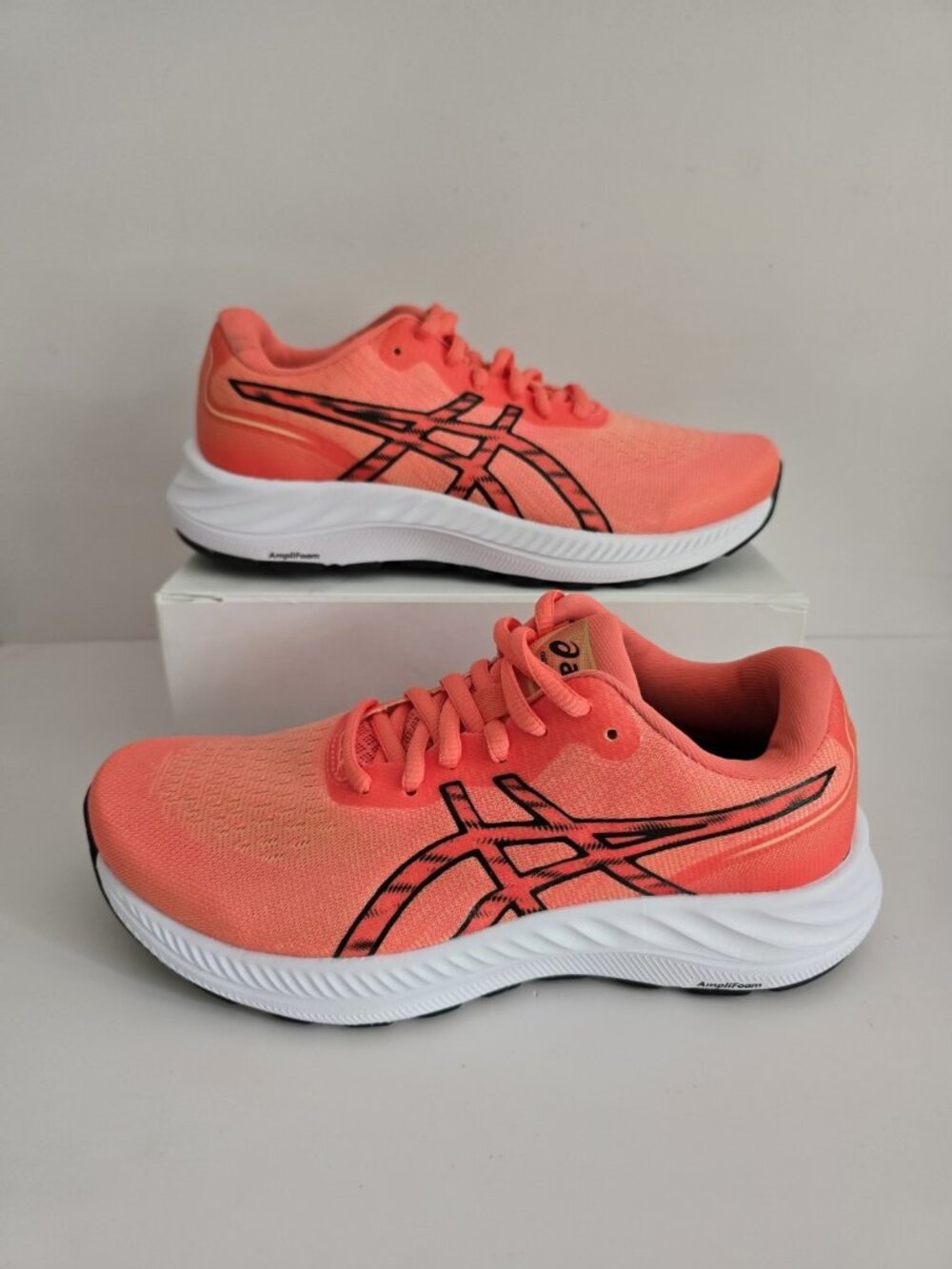 Asics Gel Excite 9 Running Shoes Sneakers Size 6 Orange Womens Athletic Walking